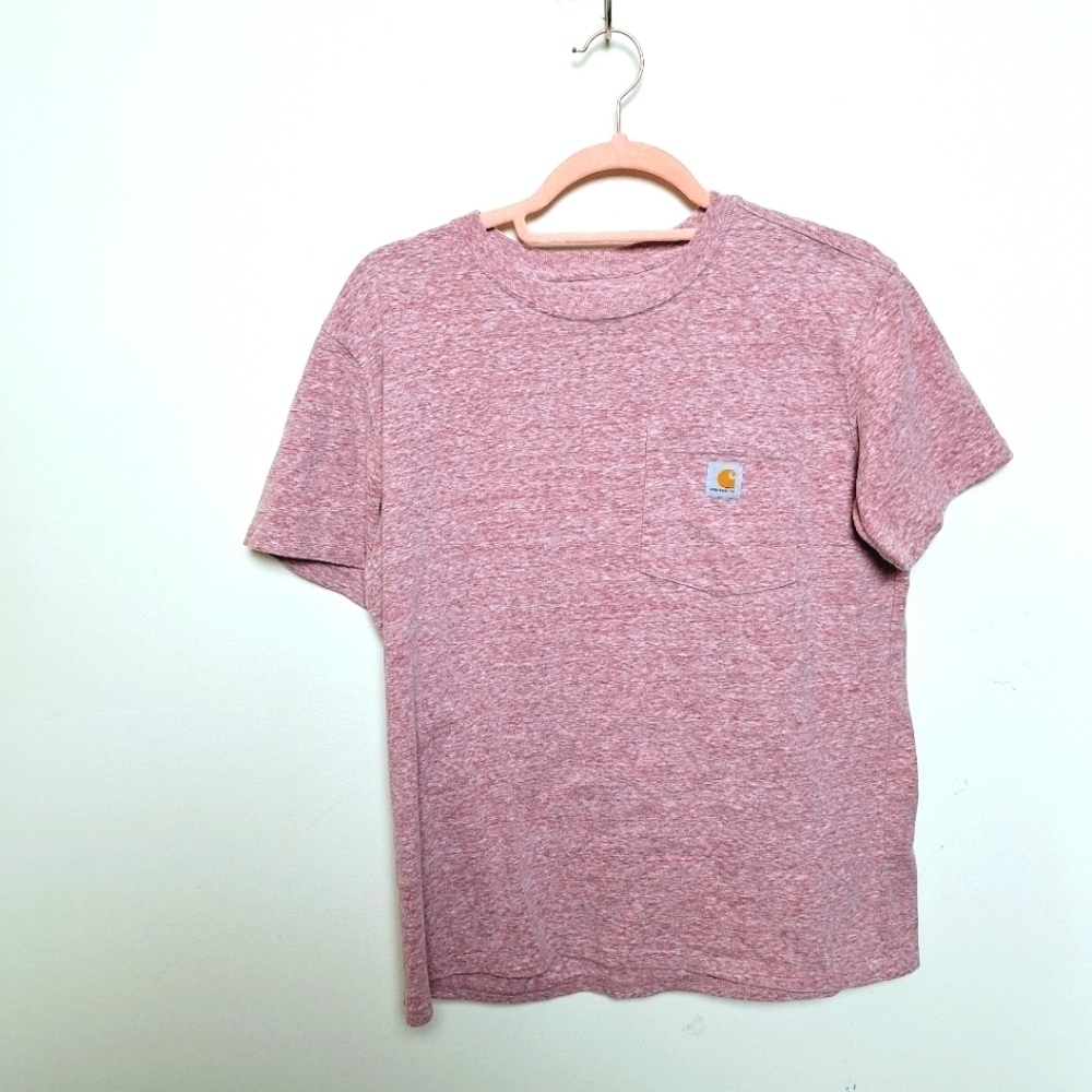 Carhartt Space Dye Original Fit Crew Neck Short Sleeve Pocket Tee Shirt Medium